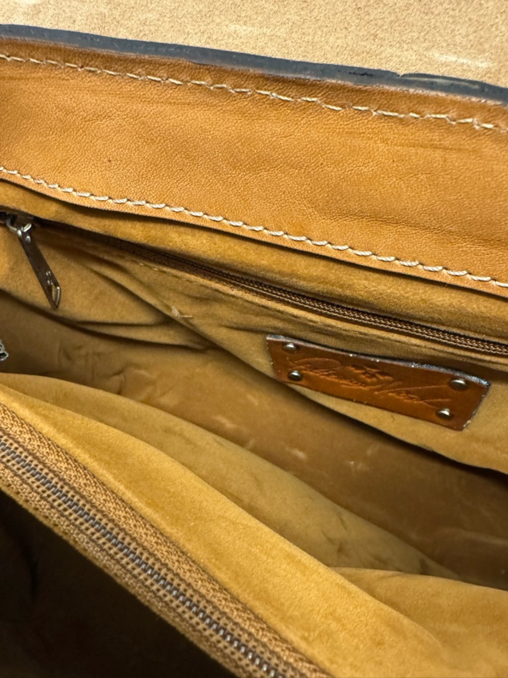 Patricia Nash Sinclair Tooled Leather Convertible Backpack - Picture 10 of 14